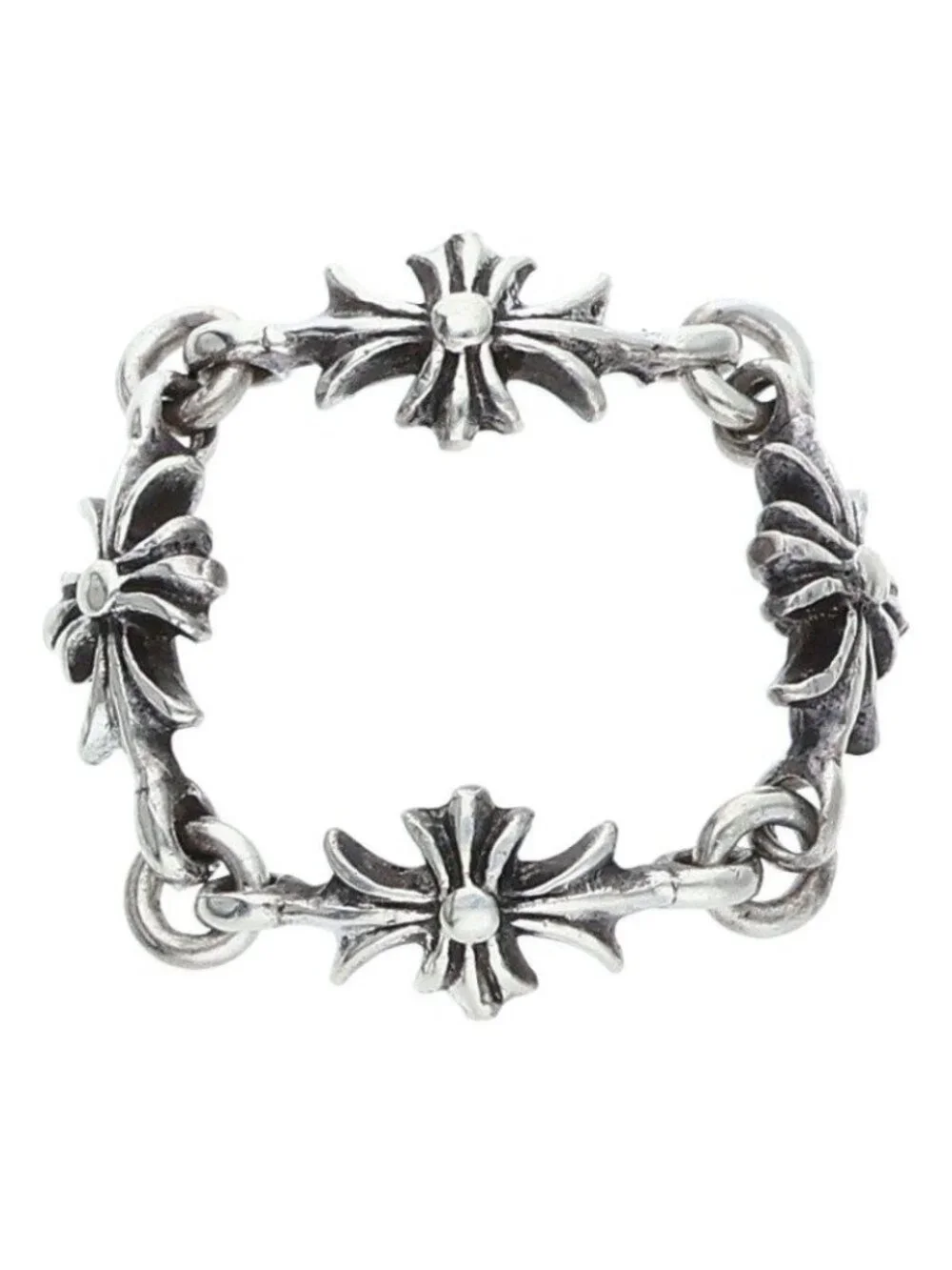 Chrome Hearts Ring Tny CH Pls Tiny Ech Plus Silver